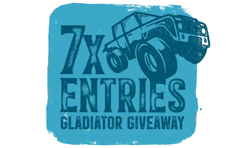 7x Entries into Gladiator Giveaway