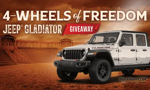 4-Wheels of Freedoms Jeep Gladiator Giveaway